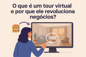Um tour virtual é uma ferramenta interativa que permite explorar ambientes reais digitalmente, usando imagens ou vídeos 360°. Diferente de fotos estáticas, ele oferece liberdade total para que o cliente escolha o que ver e como interagir. Seja para hotéis, imobiliárias ou eventos, o tour virtual conecta os clientes ao ambiente antes mesmo da visita física, criando confiança e acelerando decisões. Imagine mostrar um salão de eventos decorado ou um apartamento iluminado ao entardecer. Com um tour virtual, você não está apenas apresentando – está envolvendo o cliente emocionalmente.