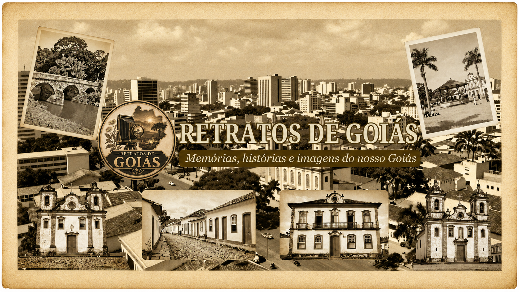 Aqui, a história de Goiás ganha vida por meio de fotografias antigas, memórias e narrativas. Nosso canal preserva e conta histórias de Goiânia e de outras cidades de Goiás, mostrando ruas, praças, bairros, igrejas, construções, personagens e cenas do cotidiano que fazem parte da memória do nosso estado. Cada fotografia ganha vida em vídeo, acompanhada por uma narração em áudio de aproximadamente dois minutos, trazendo contexto, curiosidades e histórias sobre aquele registro. É uma viagem pelo passado para conhecer a antiga Goiânia, suas transformações e as pessoas que ajudaram a construir a identidade de Goiás. Se você gosta de história, fotografia, nostalgia e memória, inscreva-se e venha viajar conosco. Retratos de Goiás — memórias, histórias e imagens do nosso Goiás.